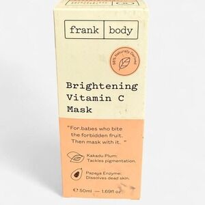 Frank Body Brightening Vitamin C Mask - 50ml/1.69oz - NIB
